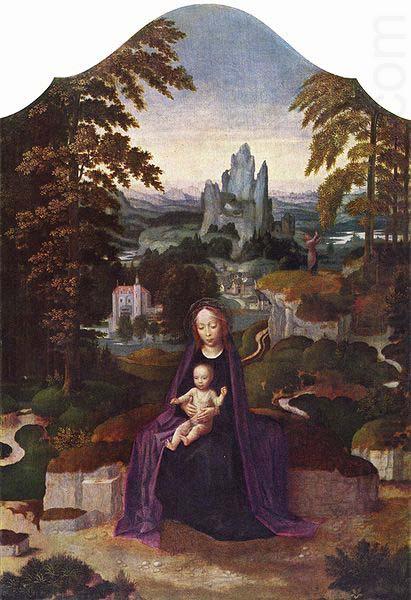 Adriaen Isenbrandt One of many versions of the Rest during the Flight to Egypt attributed to Isenbrandt. china oil painting image